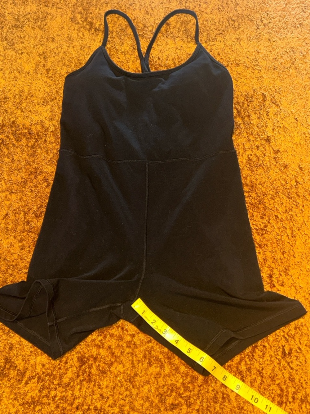Black Womens Unitard Romper - Classic Strappy Jumpsuit - Picture 4 of 7